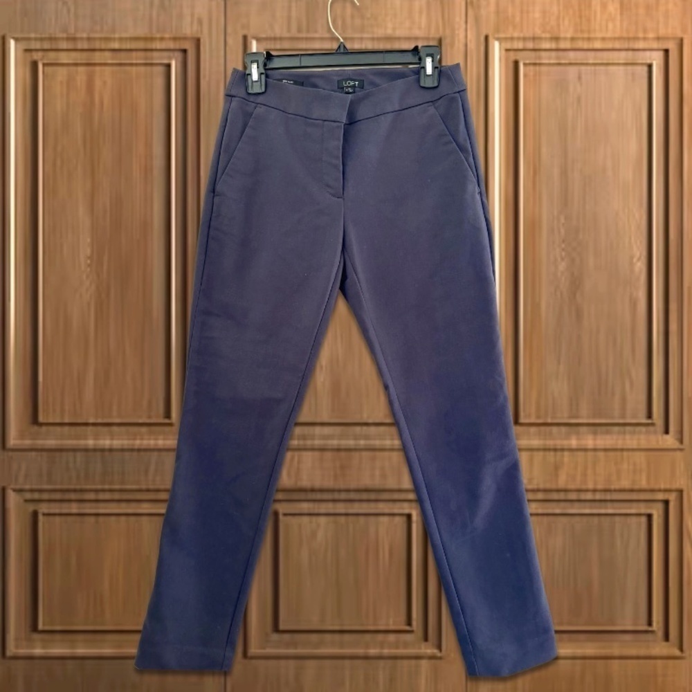 Dark Grey Loft High Waist Julie Skinny Pany in Size 0
